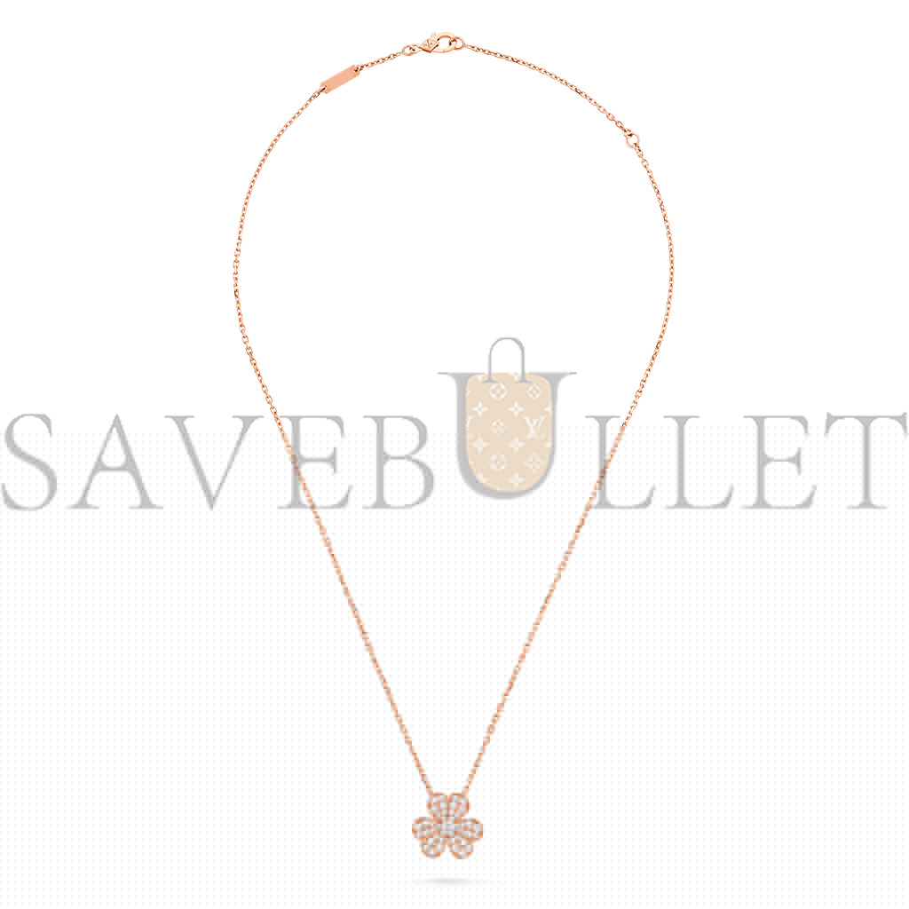 v*n cl*f arpels frivole pendant, small model - rose gold, Di*m*nd  vcarp7rl00
